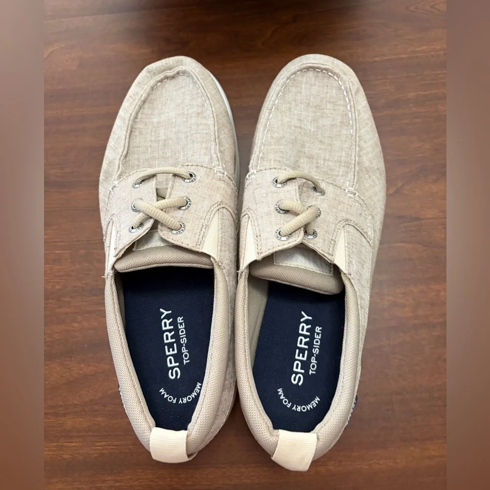 Sperry Men's, Bowrider Plushstep 3-Eye Sand 8M size 10